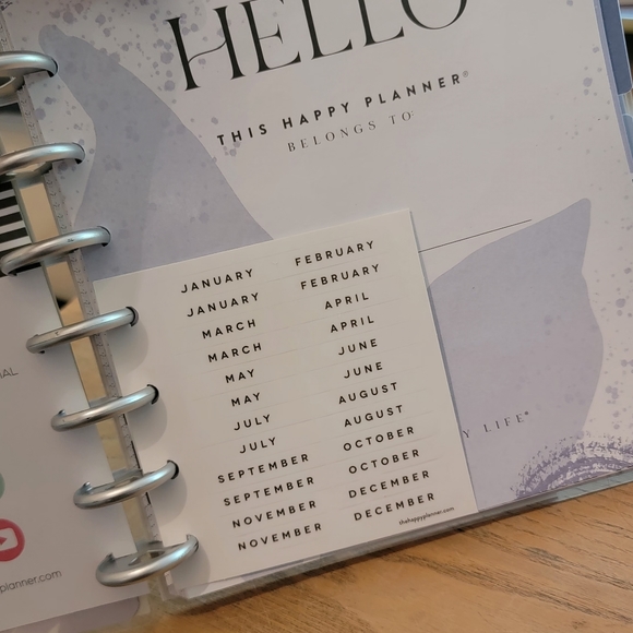 New Undated Funky Abstracts Happy Planner Classic Daily Layout 4 Months 2023 - Picture 5 of 16